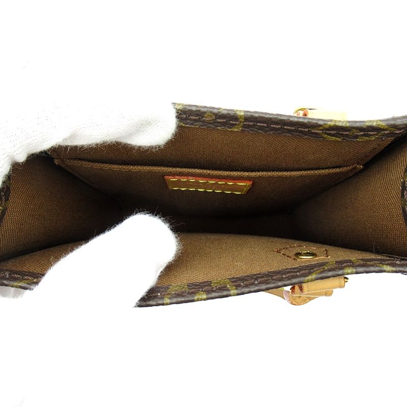 Louis Vuitton Petite Sac Plat Monogram Handbag Brown — view 7