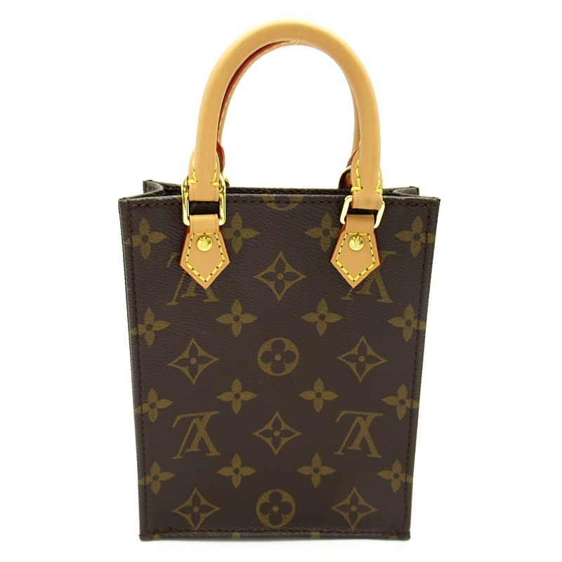 Louis Vuitton Petite Sac Plat Monogram Handbag Brown — view 4