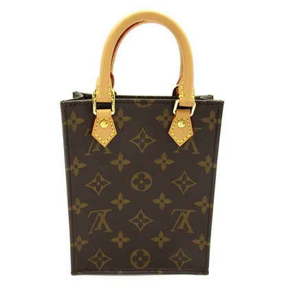 Louis Vuitton Petite Sac Plat Monogram Handbag Brown — view 4