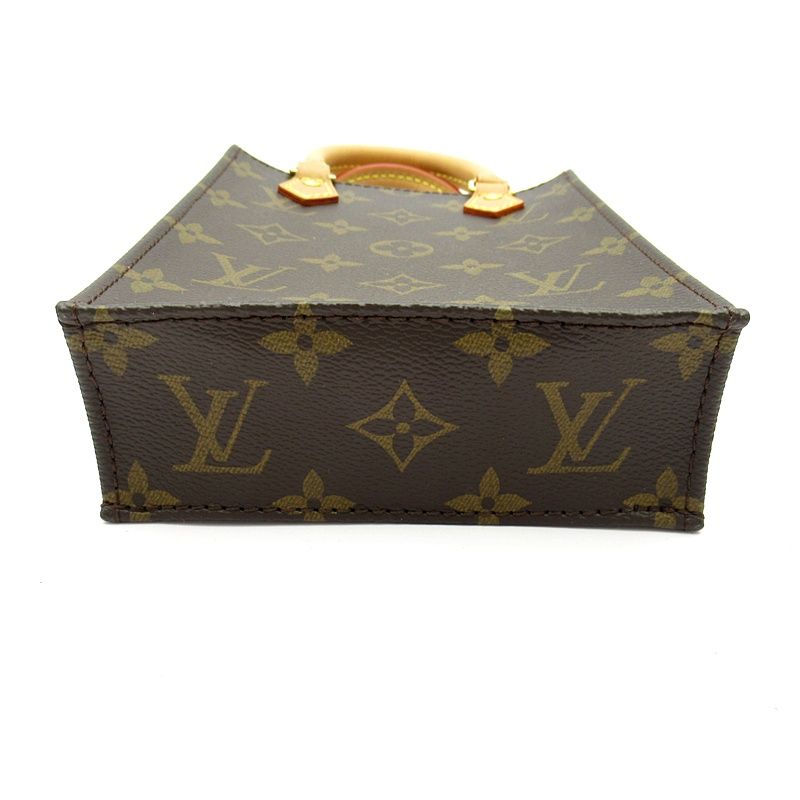 Louis Vuitton Petite Sac Plat Monogram Handbag Brown — view 6