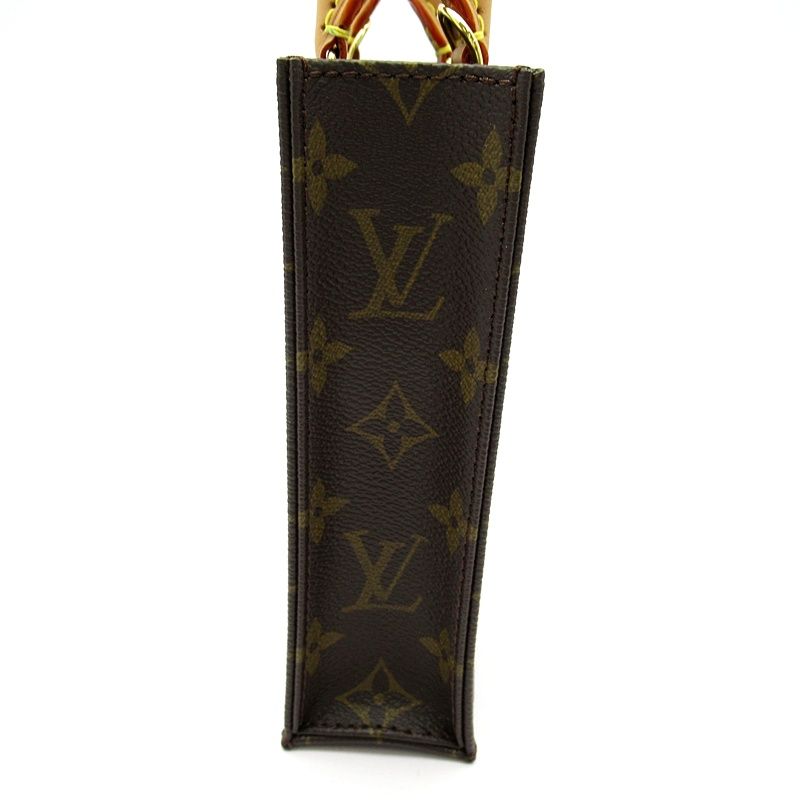 Louis Vuitton Petite Sac Plat Monogram Handbag Brown — view 3