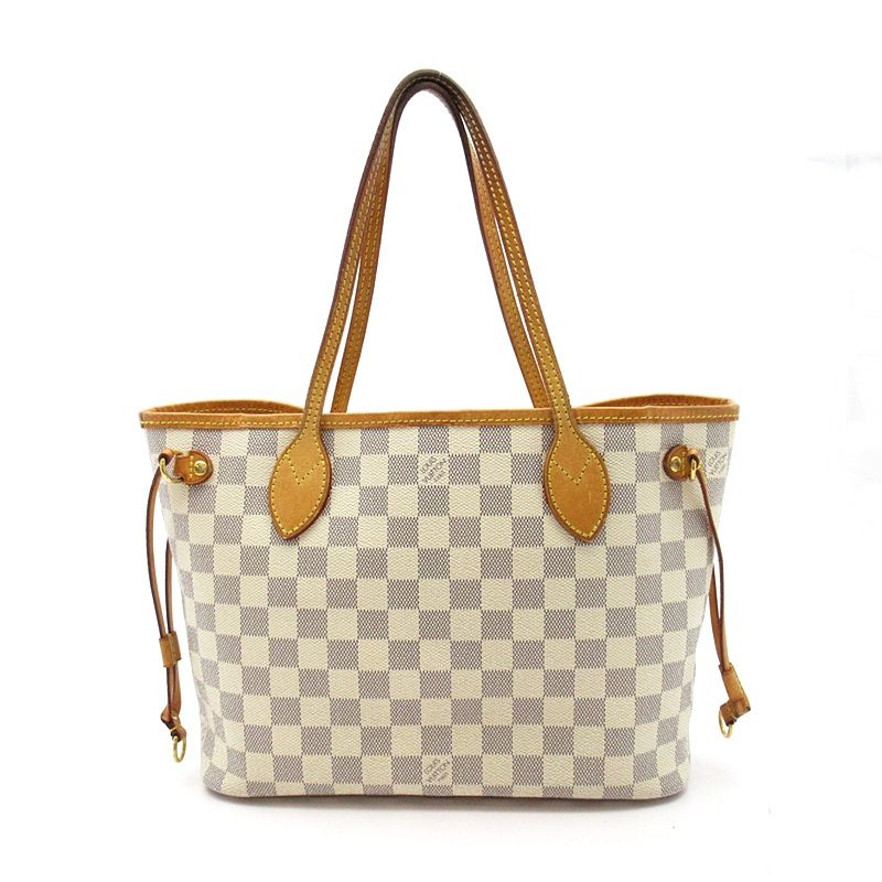 Louis Vuitton Neverfull PM Damier Azur Tote White — view 4
