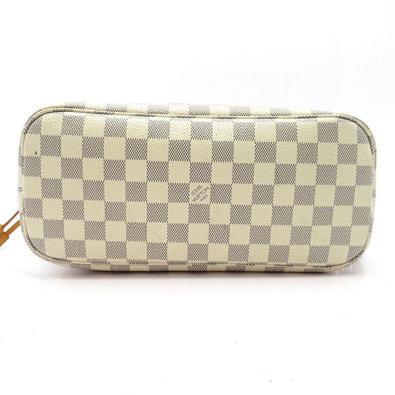Louis Vuitton Neverfull PM Damier Azur Tote White — view 6