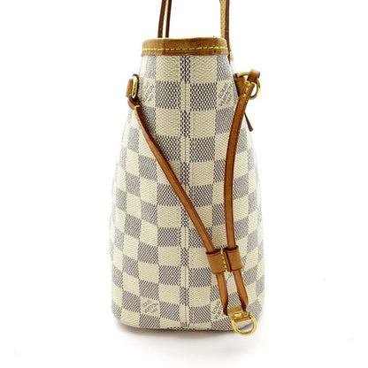 Louis Vuitton Neverfull PM Damier Azur Tote White — view 3