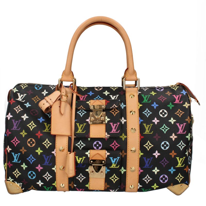 Louis Vuitton Keepall 45 Multicolor Boston Bag Noir