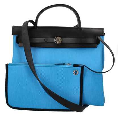 Hermes Herbag Zip 31 Tourne Toile Officier Box Calf Shoulder Bag