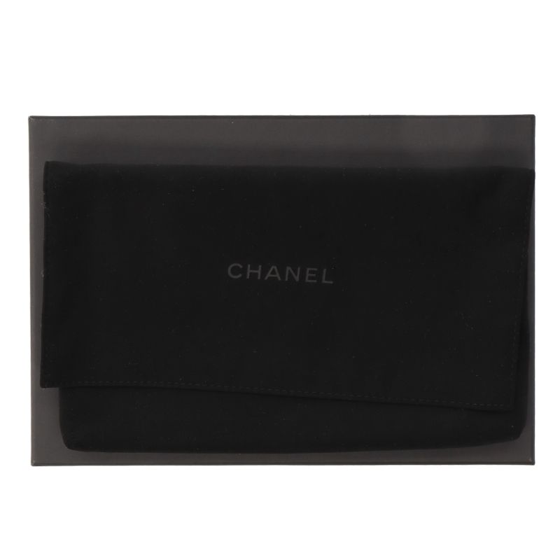 Chanel Flap Phone Case Chain Wallet Caviar Leather Shoulder Bag Black — view 9
