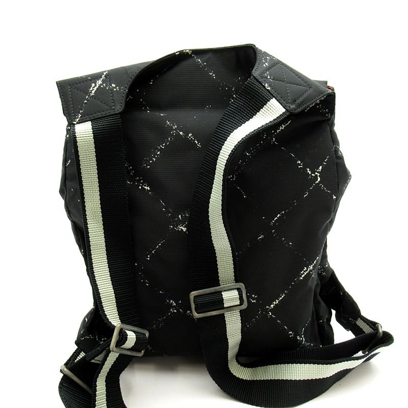 Chanel Travel Line Backpack Nylon Black — view 4
