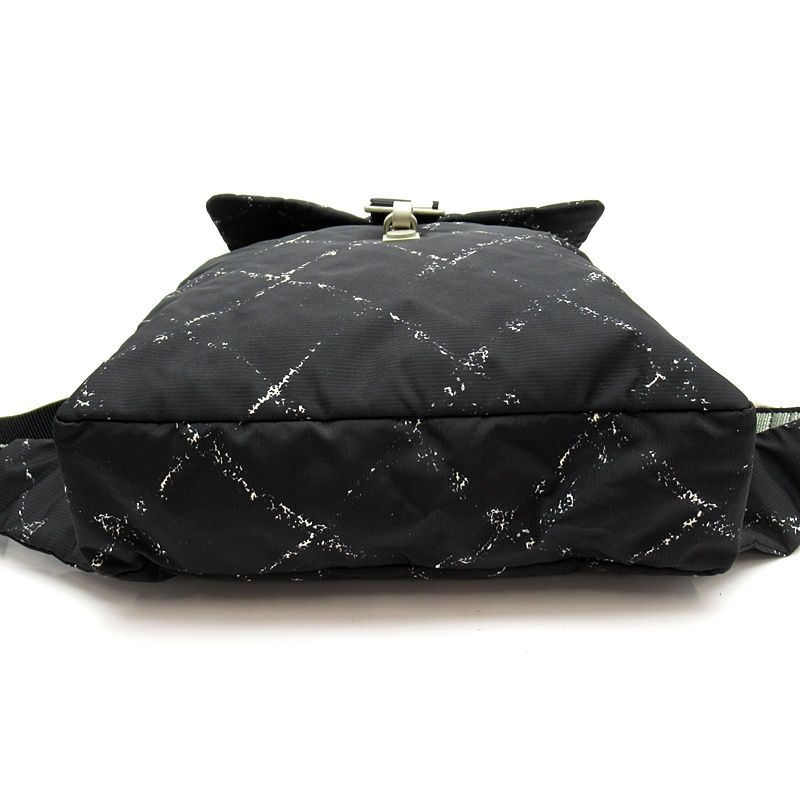 Chanel Travel Line Backpack Nylon Black — view 6