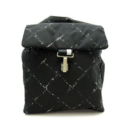 Chanel Travel Line Backpack Nylon Black