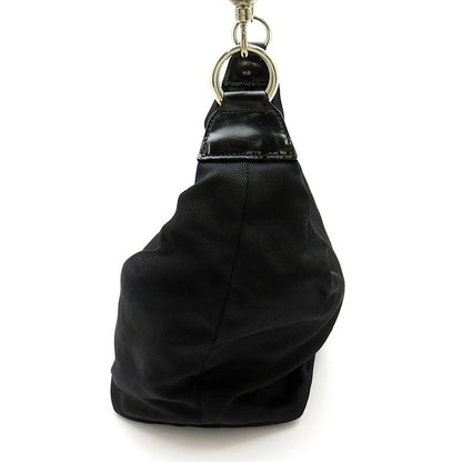 Gucci Bambu Handbag Nylon Leather Black — view 5