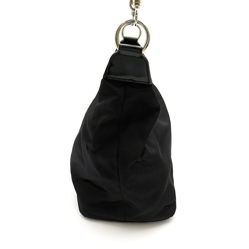 Gucci Bambu Handbag Nylon Leather Black — view 3