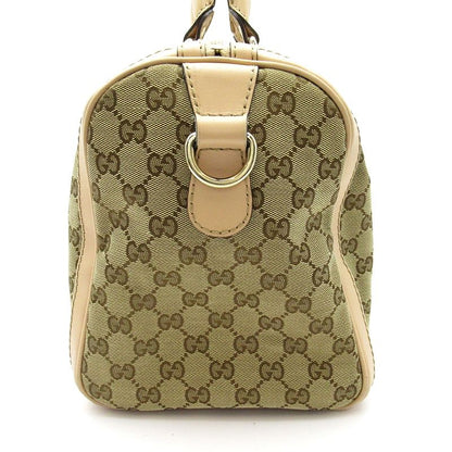 Gucci 2-Way Mini Boston Bag GG Canvas Leather Beige — view 3