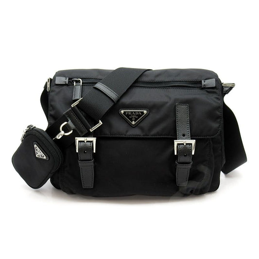 Prada Re-Nylon Shoulder Bag Nylon LadyShoulder Black Medium