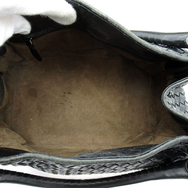 Bottega Veneta Intrecciato Tote Black — view 7