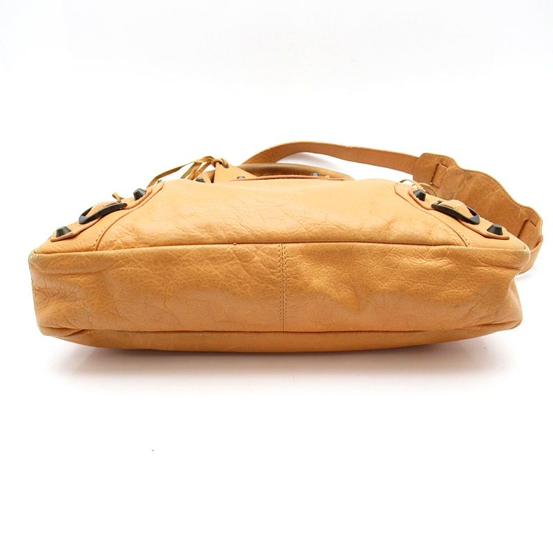 Balenciaga the Town Sheepskin Handbag Orange — view 6