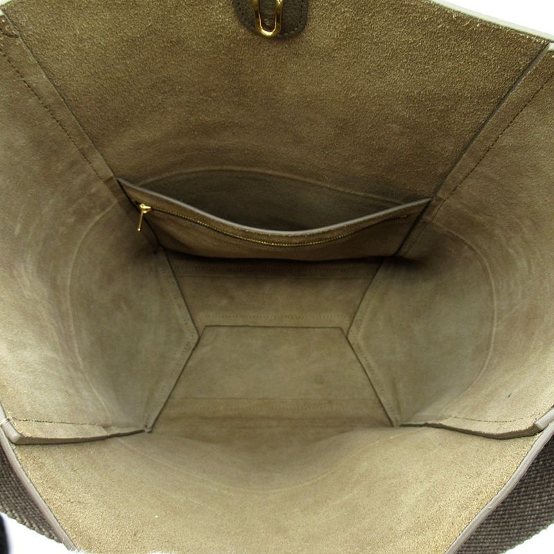 Celine Sangle Tote Leather Gray — view 7