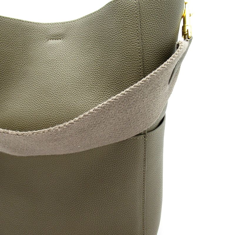 Celine Sangle Tote Leather Gray — view 2
