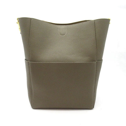 Celine Sangle Tote Leather Gray — view 4