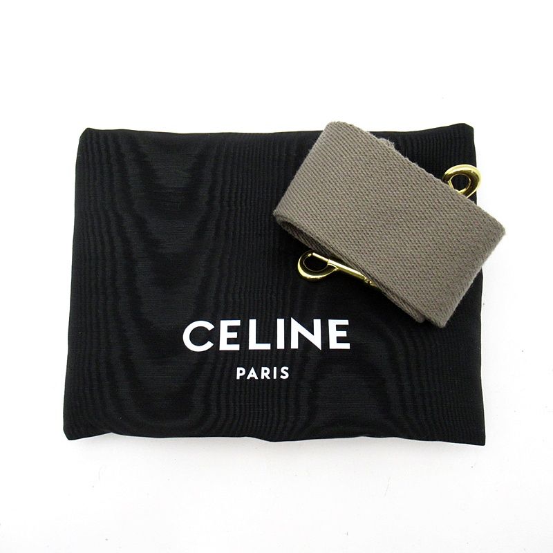 Celine Sangle Tote Leather Gray — view 8