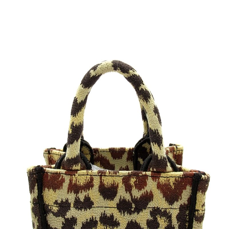 Dior Book Tote Mini Phone Canvas Handbag Leopard — view 2