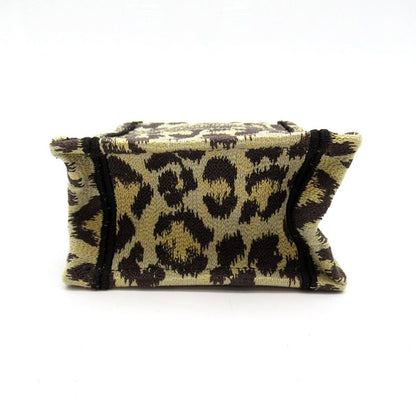 Dior Book Tote Mini Phone Canvas Handbag Leopard — view 6