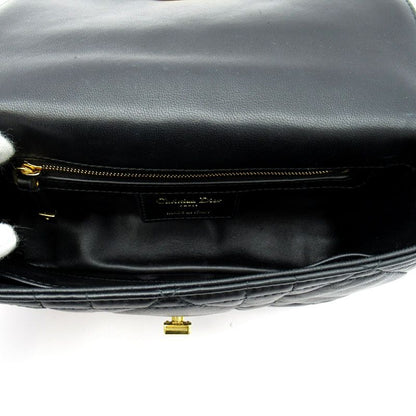 Dior Caro Small Shoulder Bag Calf Black Beauty — view 7