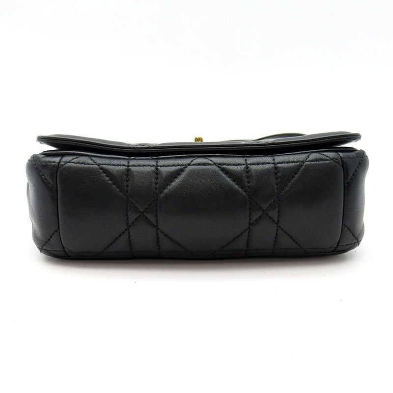 Dior Caro Small Shoulder Bag Calf Black Beauty — view 6