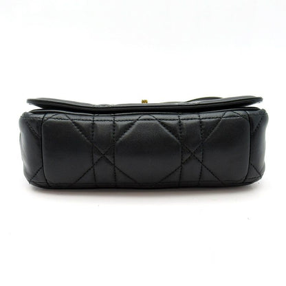 Dior Caro Small Shoulder Bag Calf Black Beauty — view 6