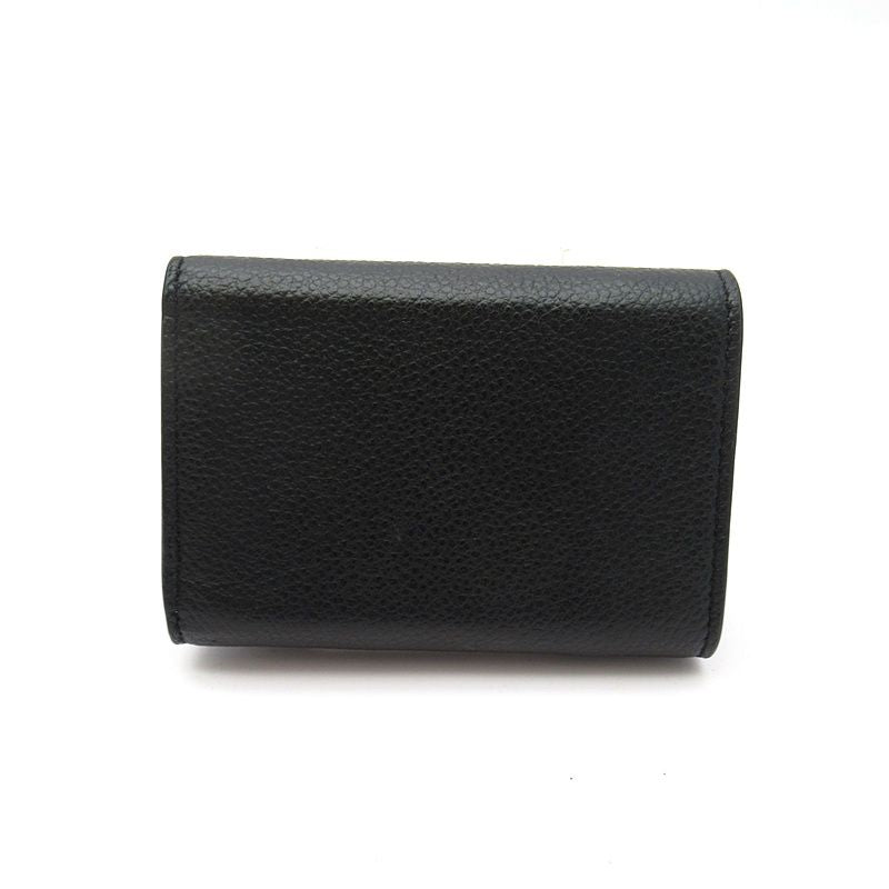 Saint Laurent Yves Tiny Wallet Calf Black — view 2