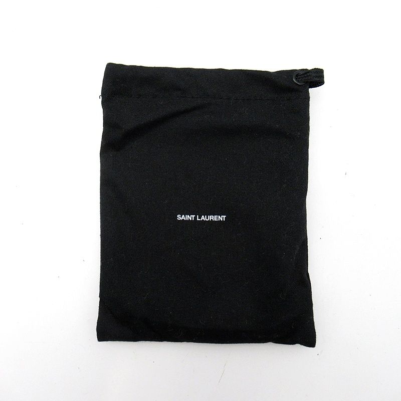 Saint Laurent Yves Tiny Wallet Calf Black — view 7