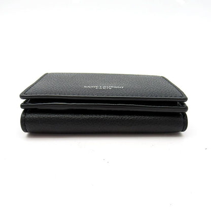 Saint Laurent Yves Tiny Wallet Calf Black — view 4