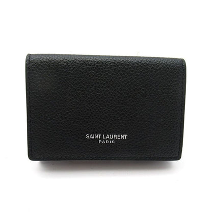 Saint Laurent Yves Tiny Wallet Calf Black