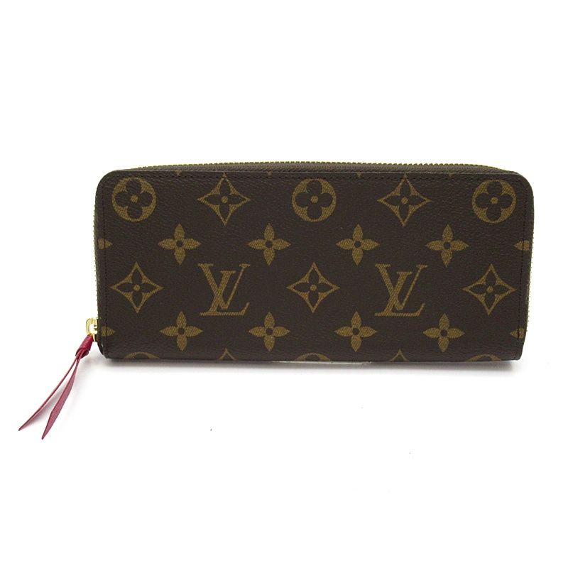Louis Vuitton Portefeuille Clemence Monogram Fuchsia Wallet