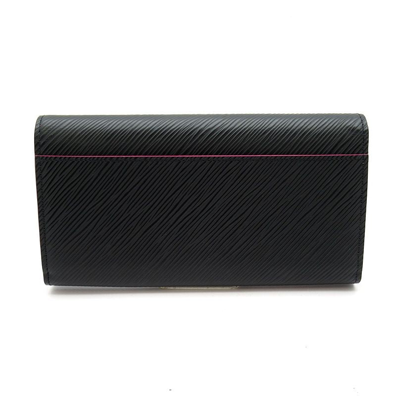 Louis Vuitton Portefeuille Sarah Epi Noir Hot Pink — view 2