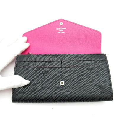 Louis Vuitton Portefeuille Sarah Epi Noir Hot Pink — view 6