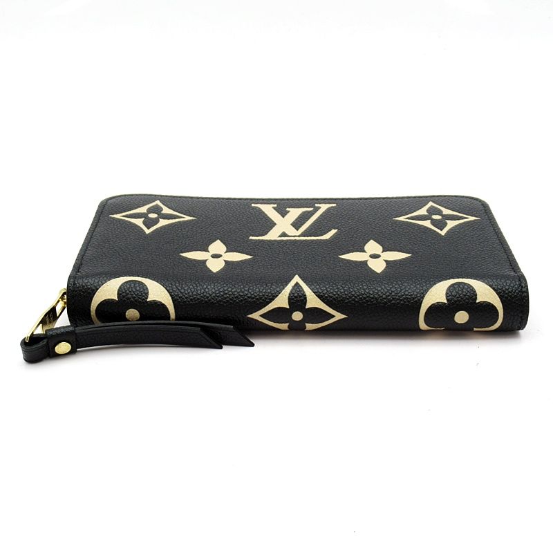 Louis Vuitton Zippy Wallet Empreinte Black Beige — view 4