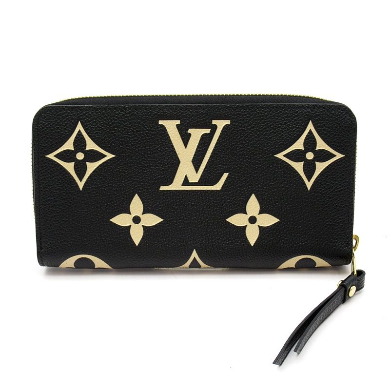 Louis Vuitton Zippy Wallet Empreinte Black Beige — view 2