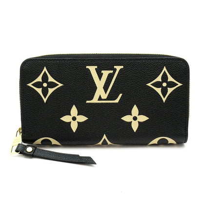 Louis Vuitton Zippy Wallet Empreinte Black Beige