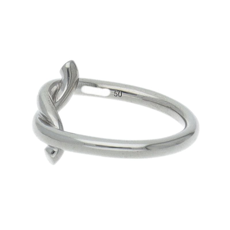 Cartier Entrelace Twist Ring 18k White Gold — view 3
