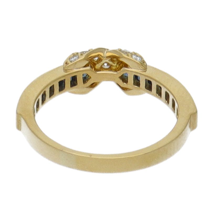 Tiffany & Co Signature Diamond Saffiano Ring 18k Yellow Gold — view 4