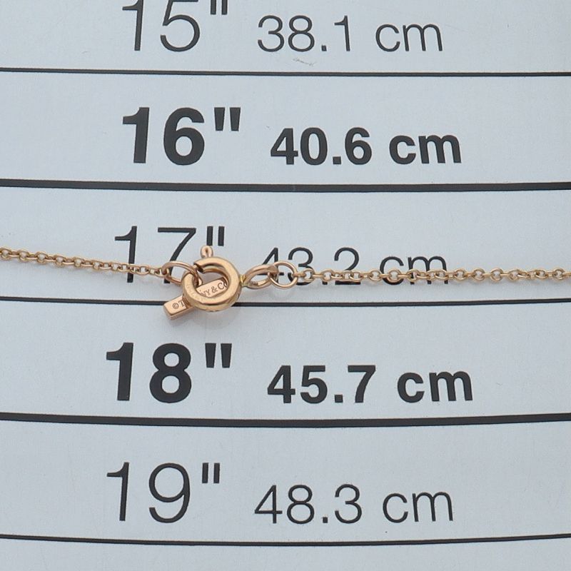 Tiffany & Co Diamond Onyx Circle Necklace 18k Pink Gold — view 4