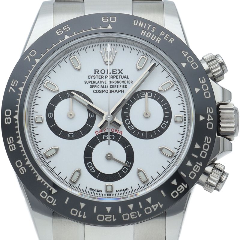 Rolex Cosmograph Daytona Watch Box SS Ceramic White Polished