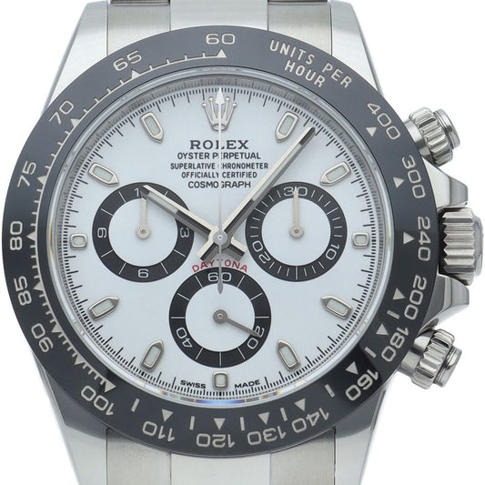Rolex Cosmograph Daytona Watch Box SS Ceramic White Polished