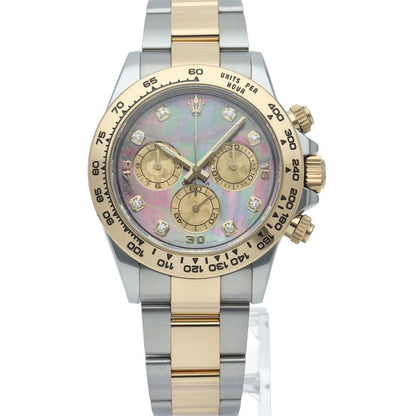 Rolex Cosmograph Daytona Watch Diamond Shell 18k Yellow Gold SS Black — view 2