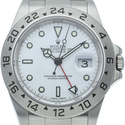 Rolex International Service SS Watch White Polished