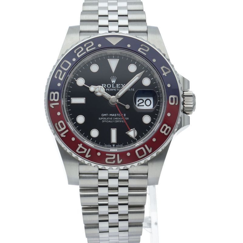 Rolex GMT Master 2 Watch Box SS Black Polished — view 2
