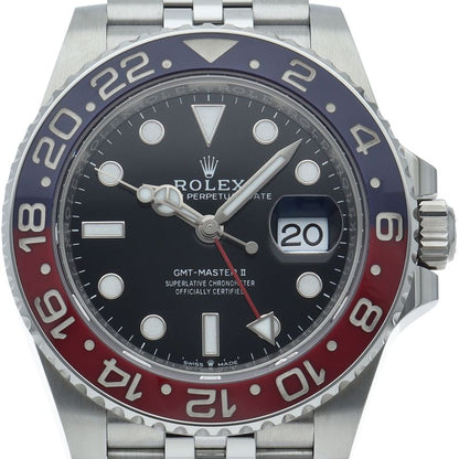 Rolex GMT Master 2 Watch Box SS Black Polished