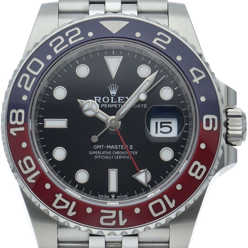Rolex GMT Master 2 Watch Box SS Black Polished