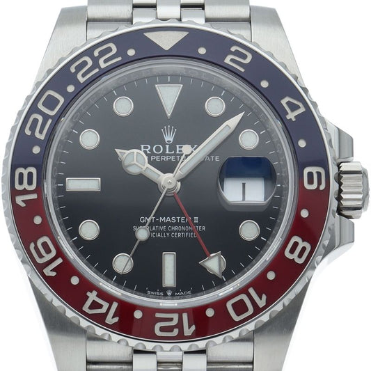 Rolex GMT Master 2 Watch Box SS Black Polished